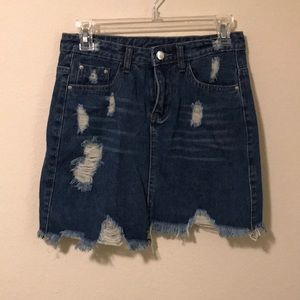 Denim Mini Skirt